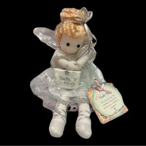 Adorable Tooth Fairy Doll with Silver Accents